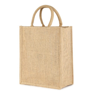 Natural Jute Shopping Bag with Zip DRJ099443